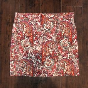 Loft Patterned Skirt
